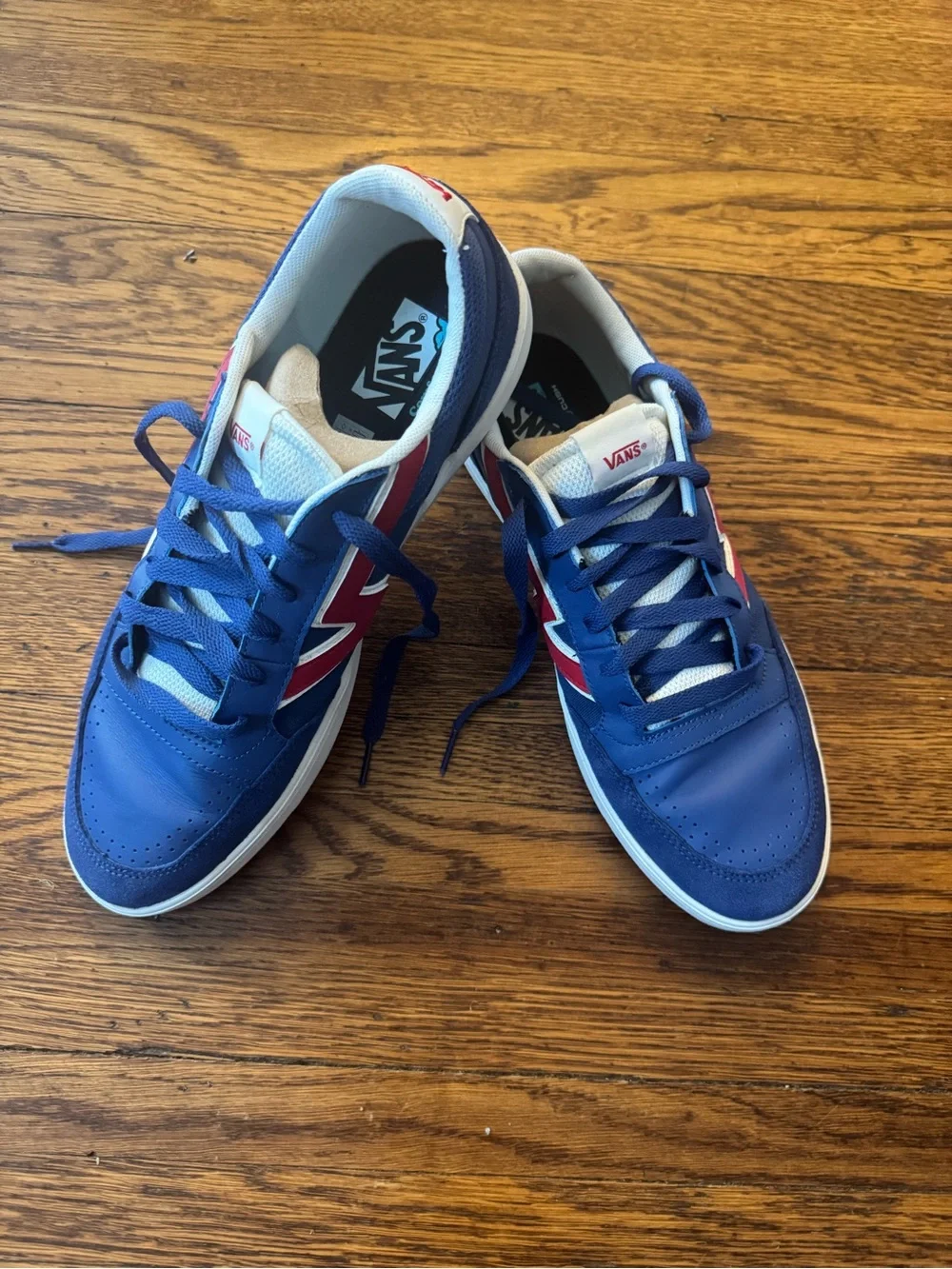Vans Men’s Lowland CC Retro Sport Blue Red Skate Shoes Sneakers Size 13 US  Vans
